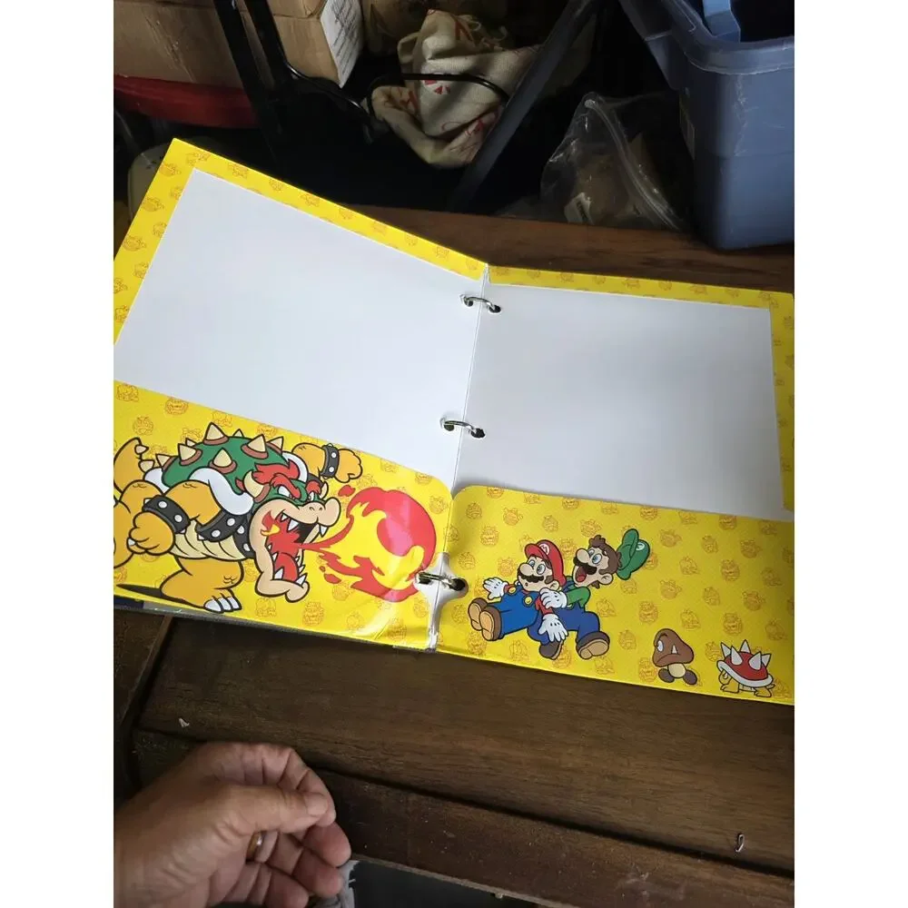Super Mario Binder & Folder Pre-owned Blue School